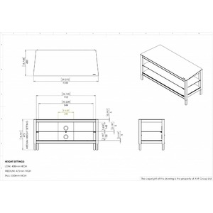 Тумба для ТВ AVF TWS1000A BLK WHT