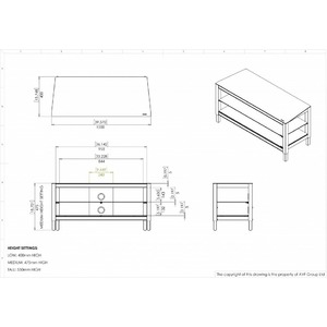Тумба для ТВ AVF TWS1000A BLK WNT