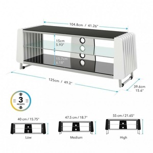 Тумба для ТВ AVF GRV1250A BLK WHT