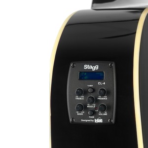 Электроакустическая гитара Stagg SA35 DSCE-BK