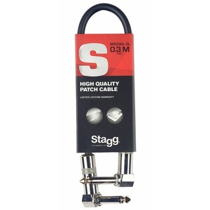 Кабель гитарный Stagg SPC030L DL 0.3m