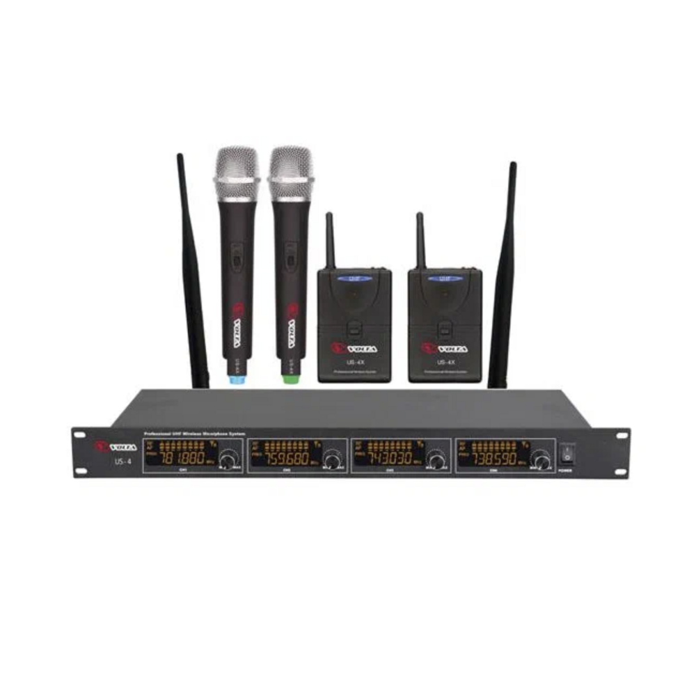 Радиосистема на четыре микрофона Volta US-4X 716.90/629.40/614.15/524.00