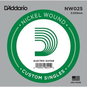 Струна для электрогитары DAddario NW025 Nickel Wound