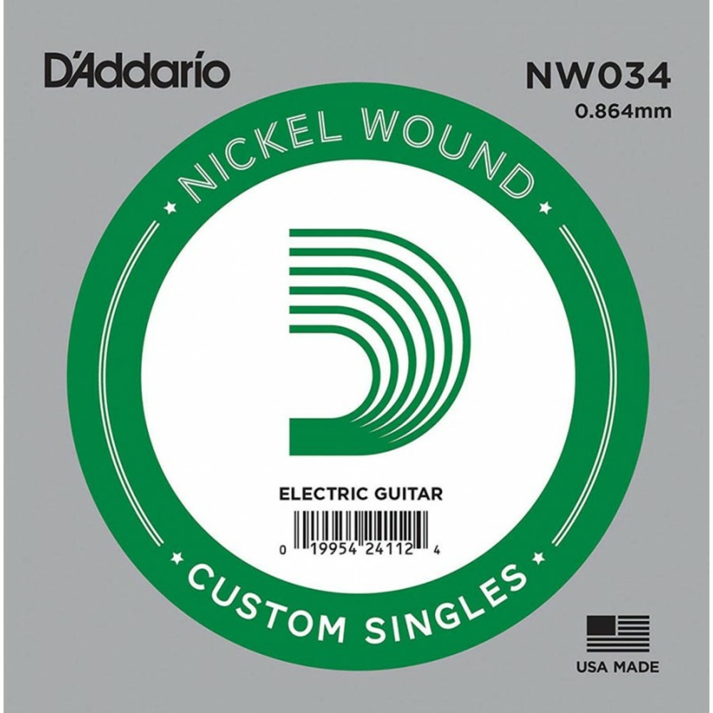 Струна для электрогитары DAddario NW034 Nickel Wound
