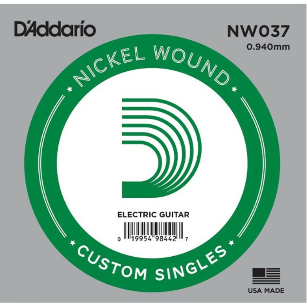 Струна для электрогитары DAddario NW037 Nickel Wound