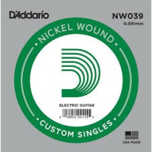 Струна для электрогитары DAddario NW039 Nickel Wound