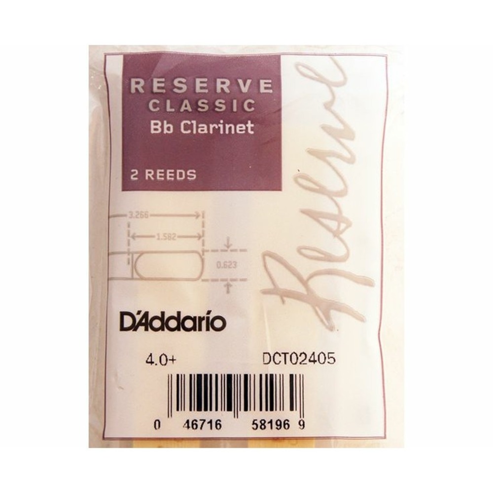 Трости для кларнета Bb DAddario Woodwinds Rico DCT02405