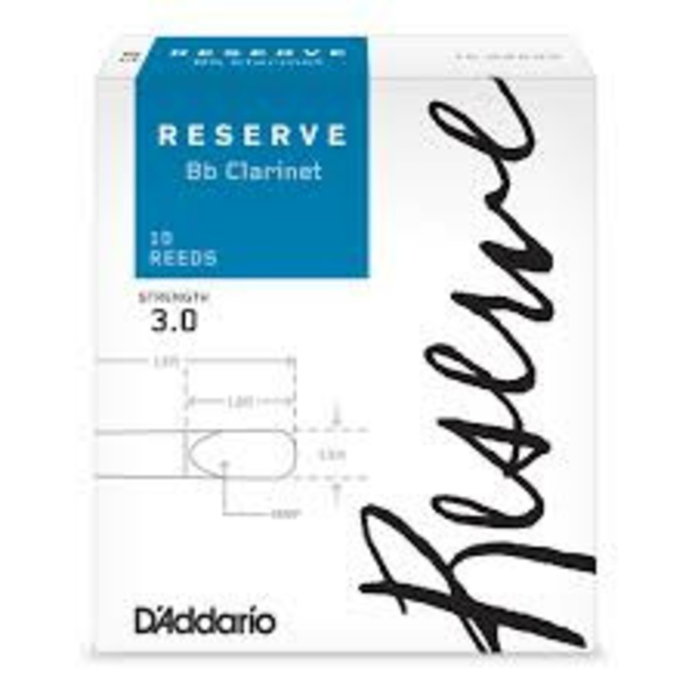 Трости для кларнета Bb DAddario DCR0130-B25 Reserve