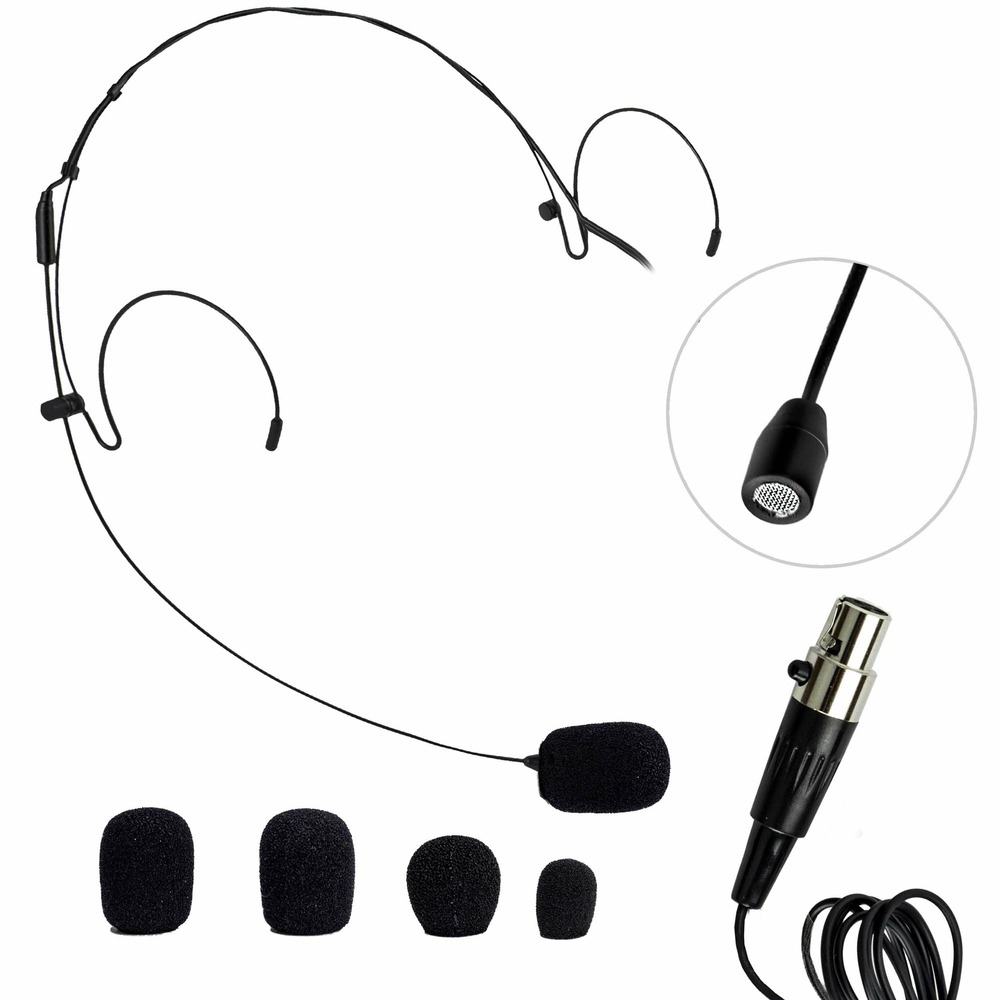 Микрофон с оголовьем черного цвета Nady HM-10-BLK-MXLR