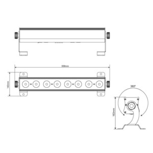 LED панель Stage4 BARTONE 8x10XWAU