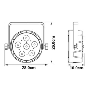 Прожектор PAR LED Stage4 STAGE PAR 6x6 CWA