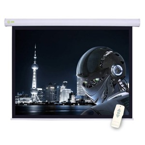Экран для дома, настенно потолочный с электроприводом Cactus Motoscreen CS-PSM-124x221