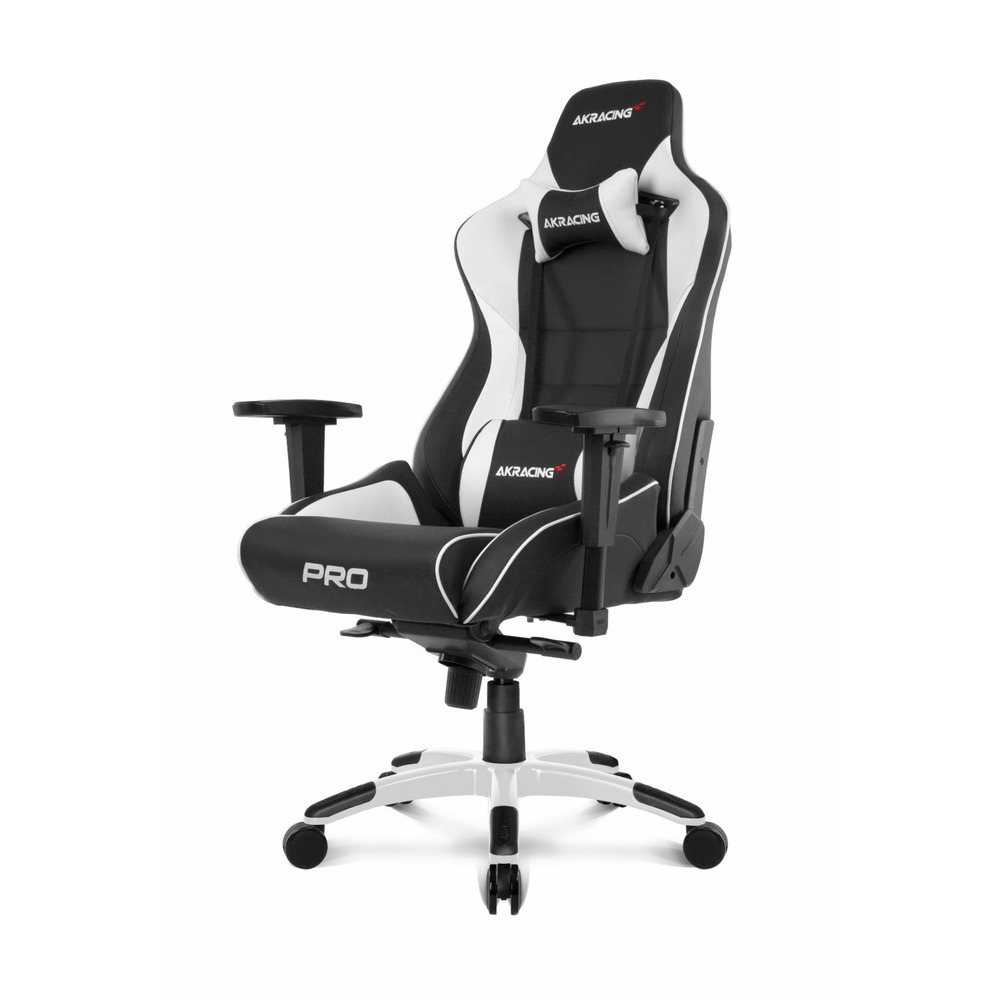Кресло игровое AKRacing PRO AK-PRO-WHITE black/white