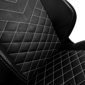 Кресло игровое Noblechairs HERO NBL-HRO-PU-BPW PU Leather black/platinum white