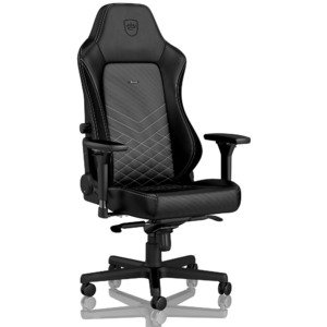 Кресло игровое Noblechairs HERO NBL-HRO-PU-BPW PU Leather black/platinum white
