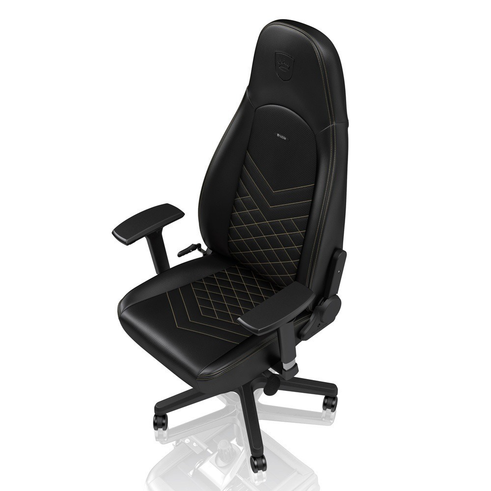 Кресло игровое Noblechairs ICON NBL-ICN-PU-GOL PU Leather black/gold