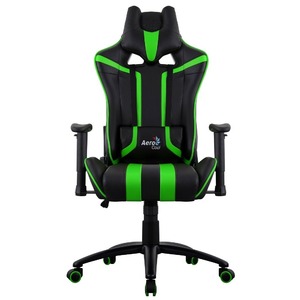 Кресло игровое Aerocool AC120 AIR-BG black/green