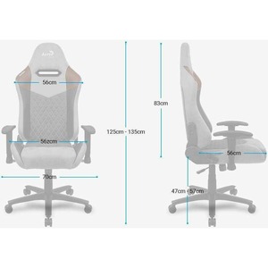 Кресло игровое Aerocool DUKE Tan Grey 4710562751154