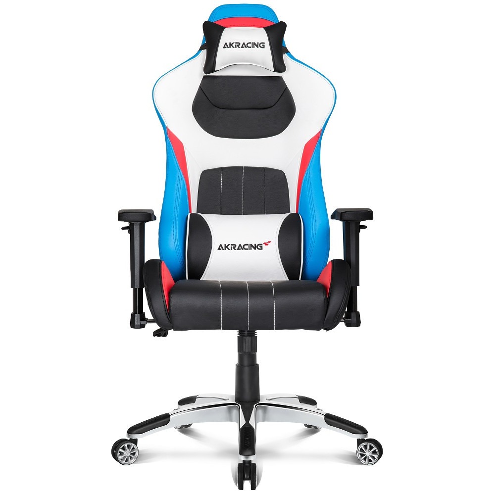 Кресло игровое AKRacing PREMIUM AK-7001-TRIO black white blue red