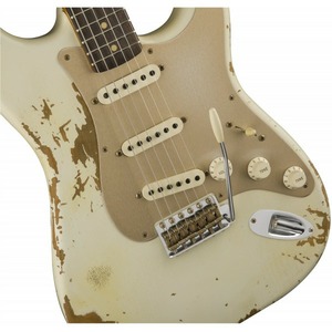 Электрогитара Fender LIMITED EDITION HEAVY RELIC 59 ROASTED STRAT AGED OLYMPIC WHITE