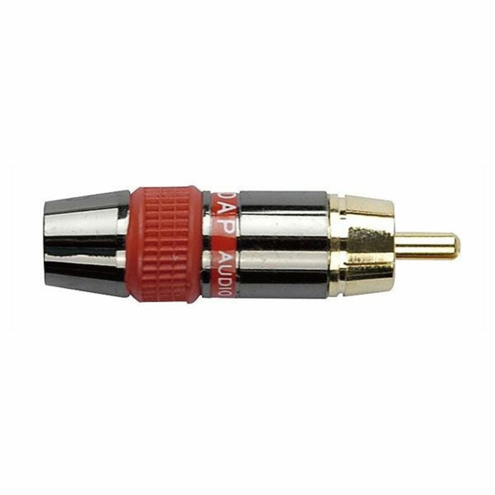 Разъем RCA (Папа) DAP Audio RCA connector male Black Housing Black endcap