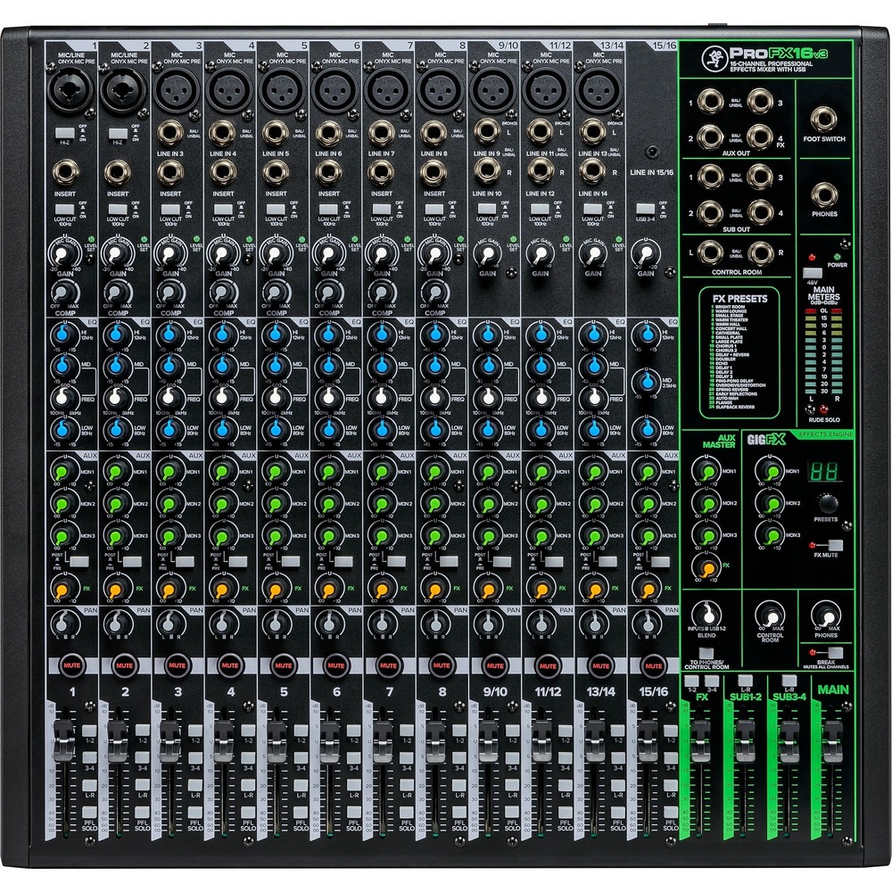 Аналоговый микшер MACKIE ProFX16v3