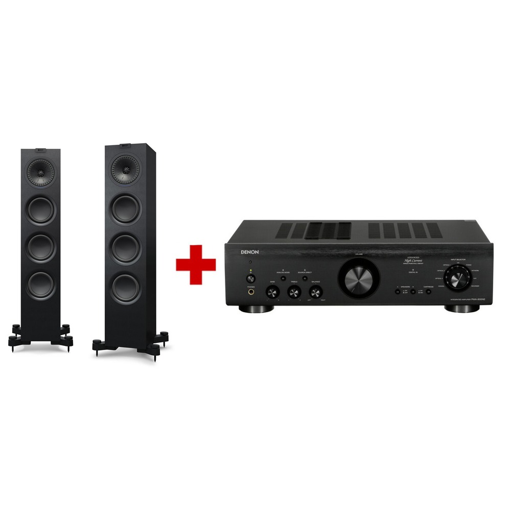 Напольная акустика KEF Q550 + Denon PMA 800