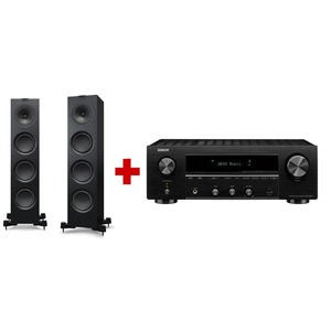 Напольная акустика KEF Q750 + Denon DRA 800