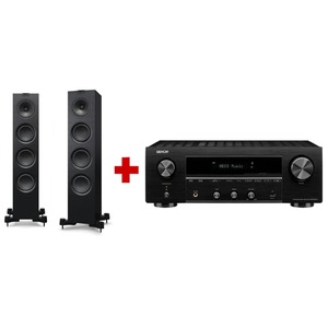 Напольная акустика KEF Q550 + Denon DRA 800