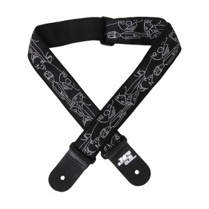 Ремень для гитары Planet Waves 50JS05 JOE SATRIANI STRAP SILVER SKETCHES