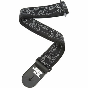 Ремень для гитары Planet Waves 50JS05 JOE SATRIANI STRAP SILVER SKETCHES