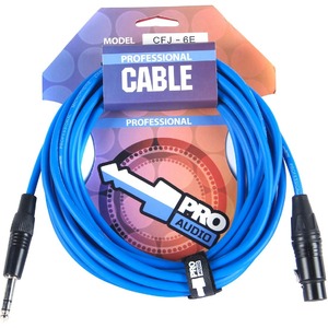 Кабель аудио 1xJack - 1xXLR ProAudio CFJ-6E 6.0m