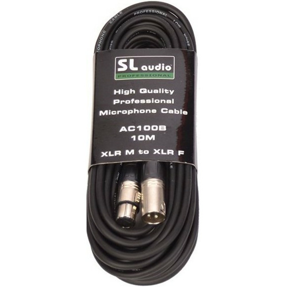 Кабель аудио 1xXLR - 1xXLR SL AUDIO AC100B 10.0 m