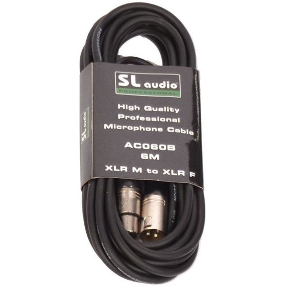 Кабель аудио 1xXLR - 1xXLR SL AUDIO AC060B 6.0 m