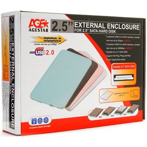 Корпус для жёсткого диска AgeStar 3UB2O7 (BLUE)