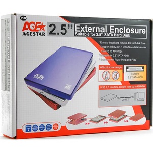 Корпус для жёсткого диска AgeStar SUB2O1 (SILVER)