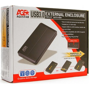 Корпус для жёсткого диска AgeStar 3UB2O8-6G (BLACK)