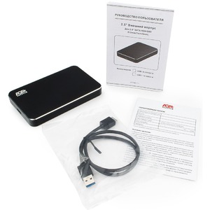 Корпус для жёсткого диска AgeStar 3UB2A18 (BLACK)