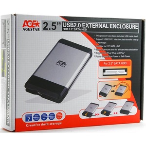 Корпус для жёсткого диска AgeStar SUB2A5 (SILVER)