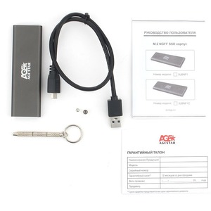 Внешний корпус для SSD M.2 AgeStar 3UBNF1 (GRAY)