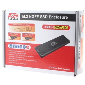 Внешний корпус для SSD M.2 AgeStar 3UBNF1 (GRAY)