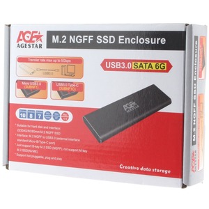 Внешний корпус для SSD M.2 AgeStar 3UBNF1C (GRAY)
