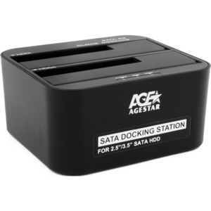 USB 3.0 Докстанция 2x2.5/3.5 AgeStar 3UBT6-6G (BLACK)