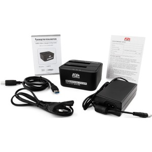 USB 3.0 Докстанция 2x2.5"/3.5" AgeStar 3UBT6-6G (BLACK)