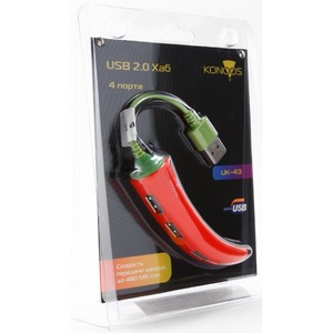 Хаб USB Konoos UK-43