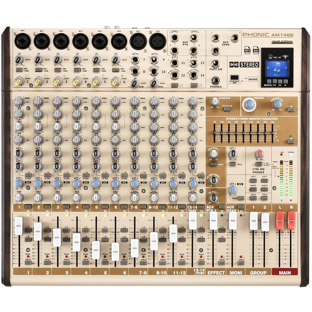 Аналоговый микшер Phonic AM14GE