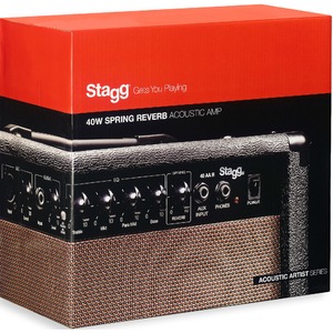 Комбоусилитель для акустической гитары Stagg 40 AA R