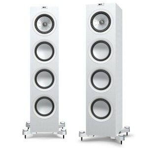 Напольная акустика KEF Q550 White + Denon AVR X1500