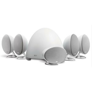 Комплект акустических систем KEF E305 White + Marantz NR1510 silver gold
