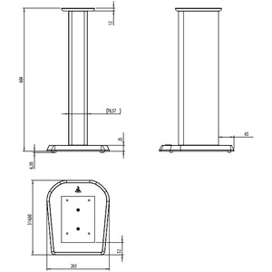 Стойка для акустики Focal HOME CHORUS S700 BLACK SATIN пара